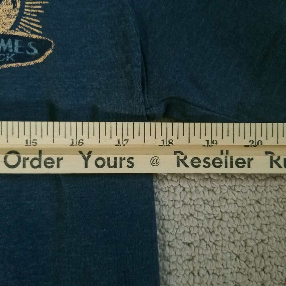 IZOD Saltwater Tshirt Unisex Small Blue SWELL TIMES SURF SHACK Beach Surfing - Picture 9 of 9